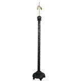 Carved Wood Floor Lamp