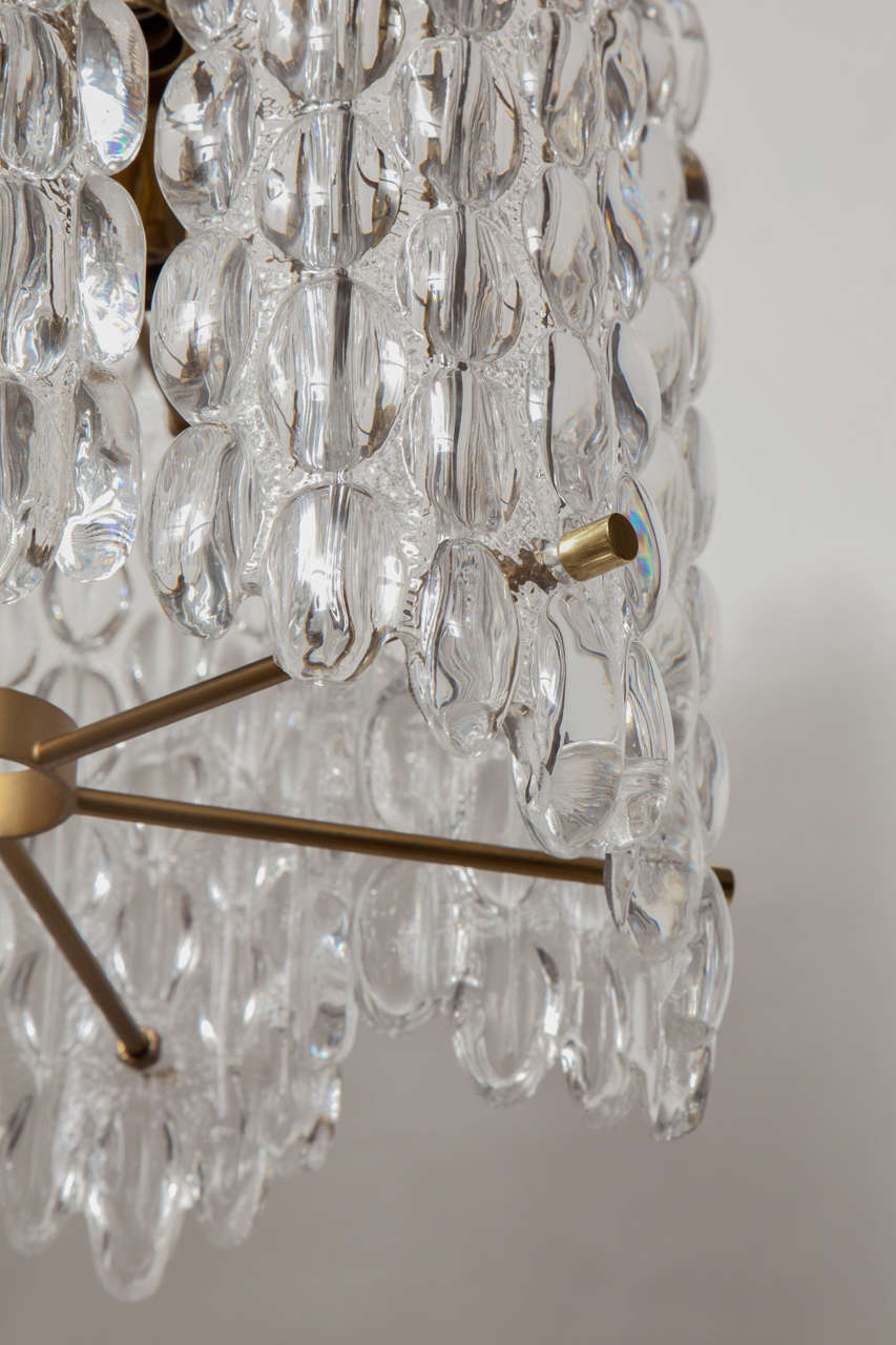 Carl Fagerlund Crystal Six-Panel Pendant Chandelier