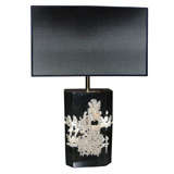 Vintage 1970-196-75 Resin and Coral Lamp