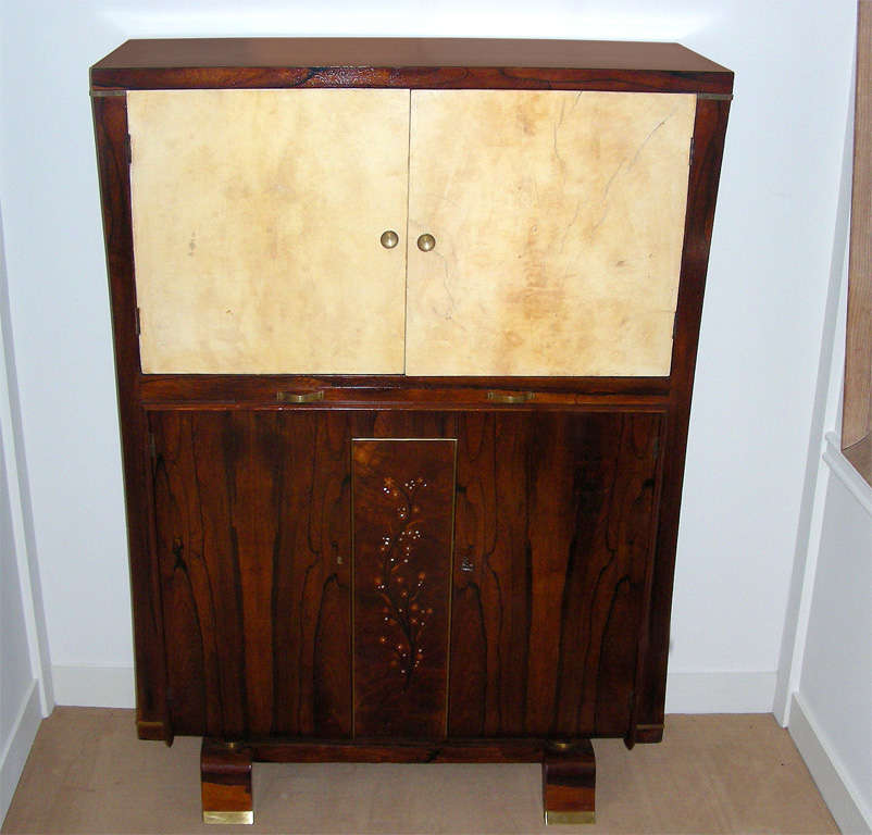 A Leleu Style   French  Cabinet  Bar