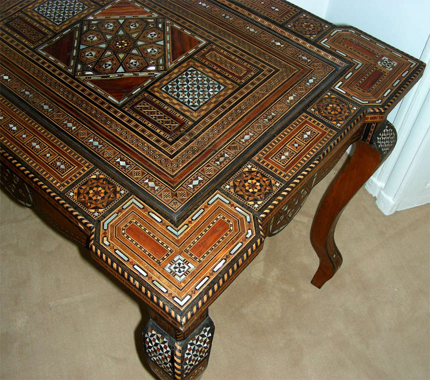 Inlay Syrian Centre Table - Desk For Sale