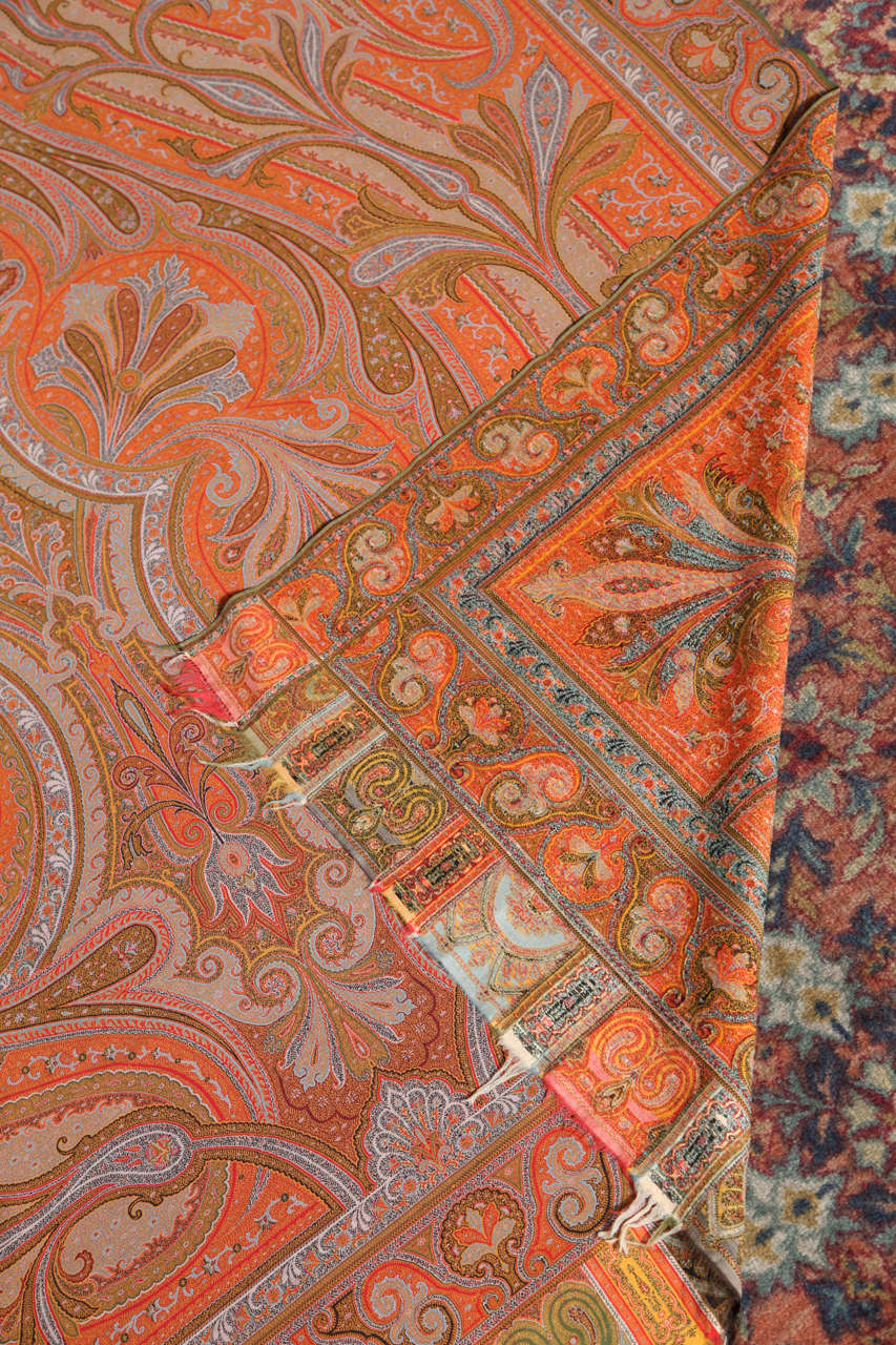 Indian Kashmir or Paisley Shawl For Sale