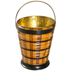 English Peat Bucket C 1850 English Peat Bucket C 1850