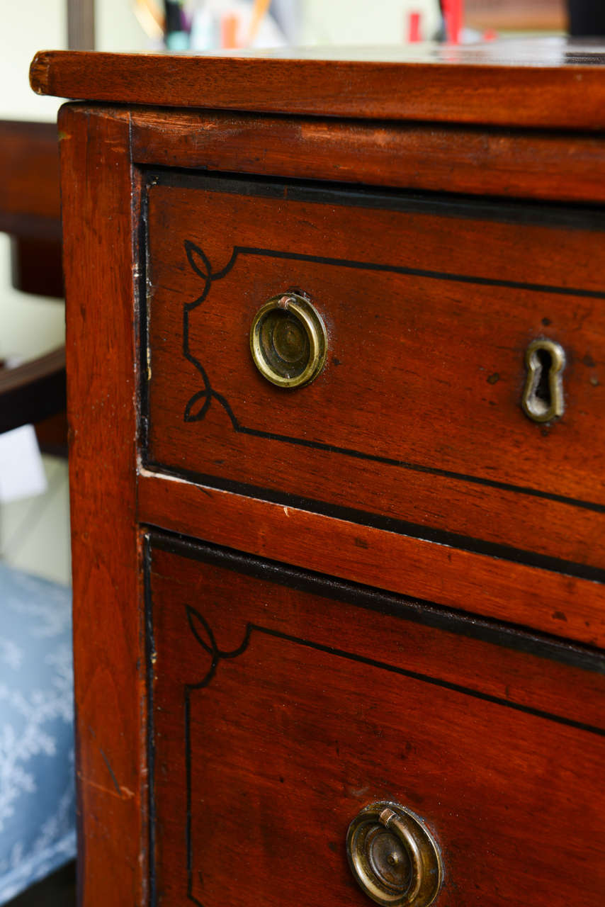 19th.c Solid Mahogany Chest of Drawers 3