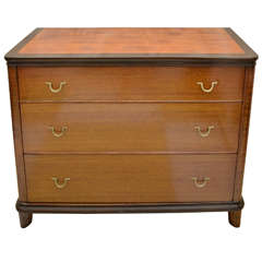 American Art Deco 3 Drawer Commode