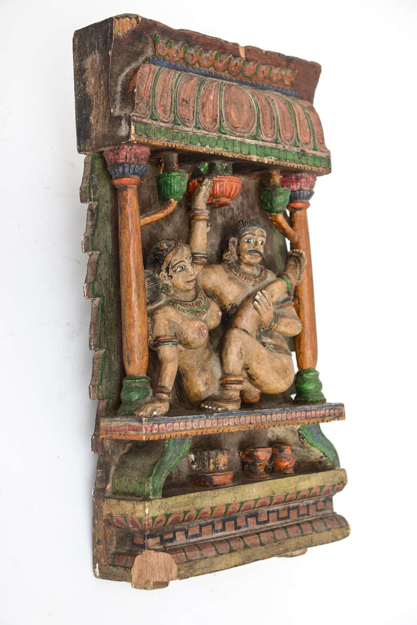Highly decorative Kama Sutra architectural remnant.