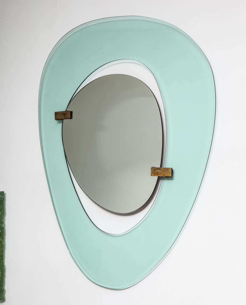 Italian Rare Asymmetrical Mirror by Fontana Arte