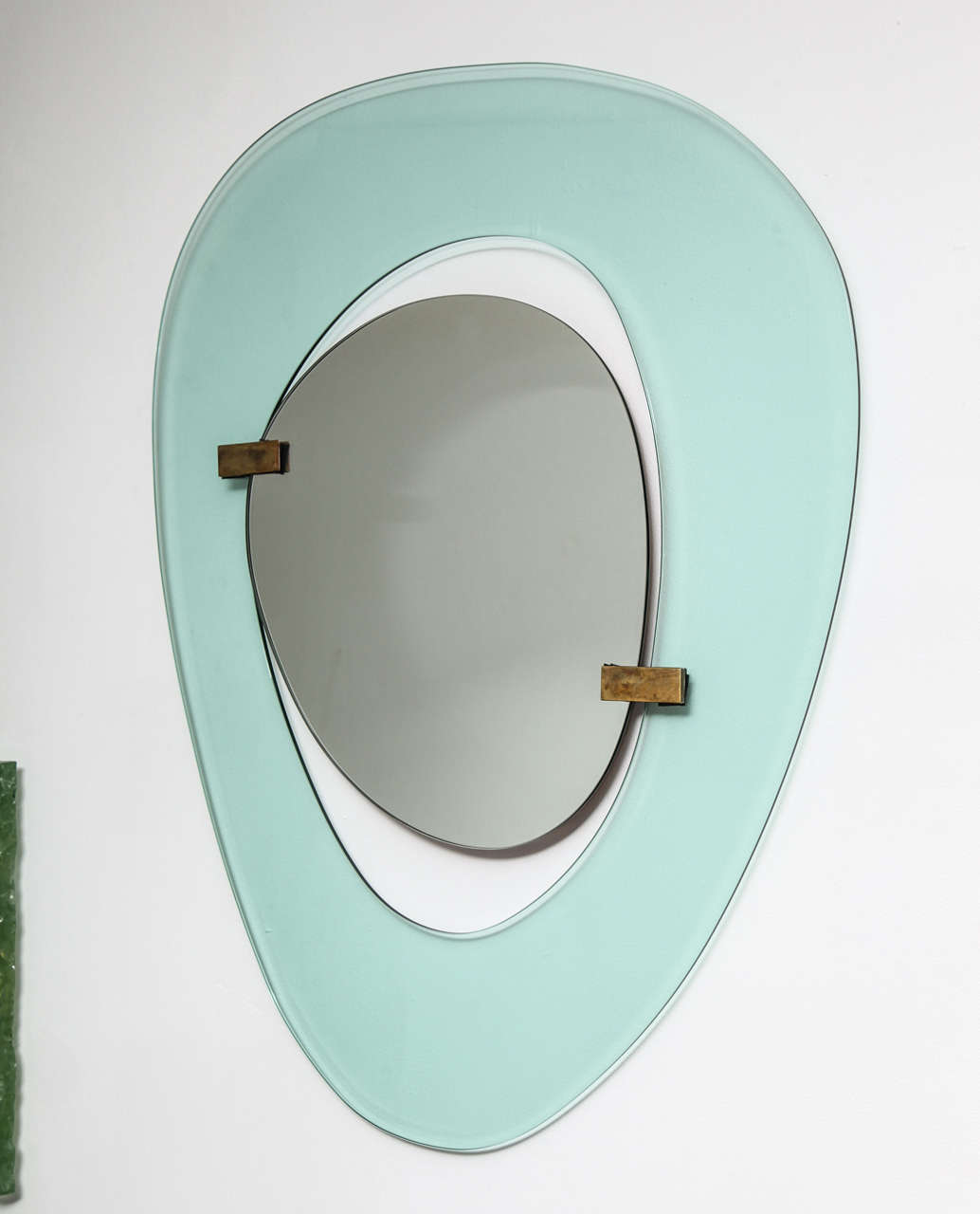 Rare Asymmetrical Mirror by Fontana Arte at 1stdibs