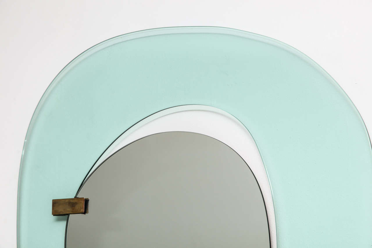 Rare Asymmetrical Mirror by Fontana Arte at 1stDibs