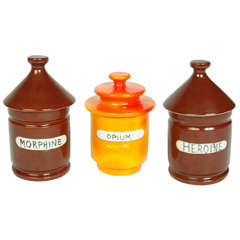 Vintage Set of Three Raymor "Vice" Jars