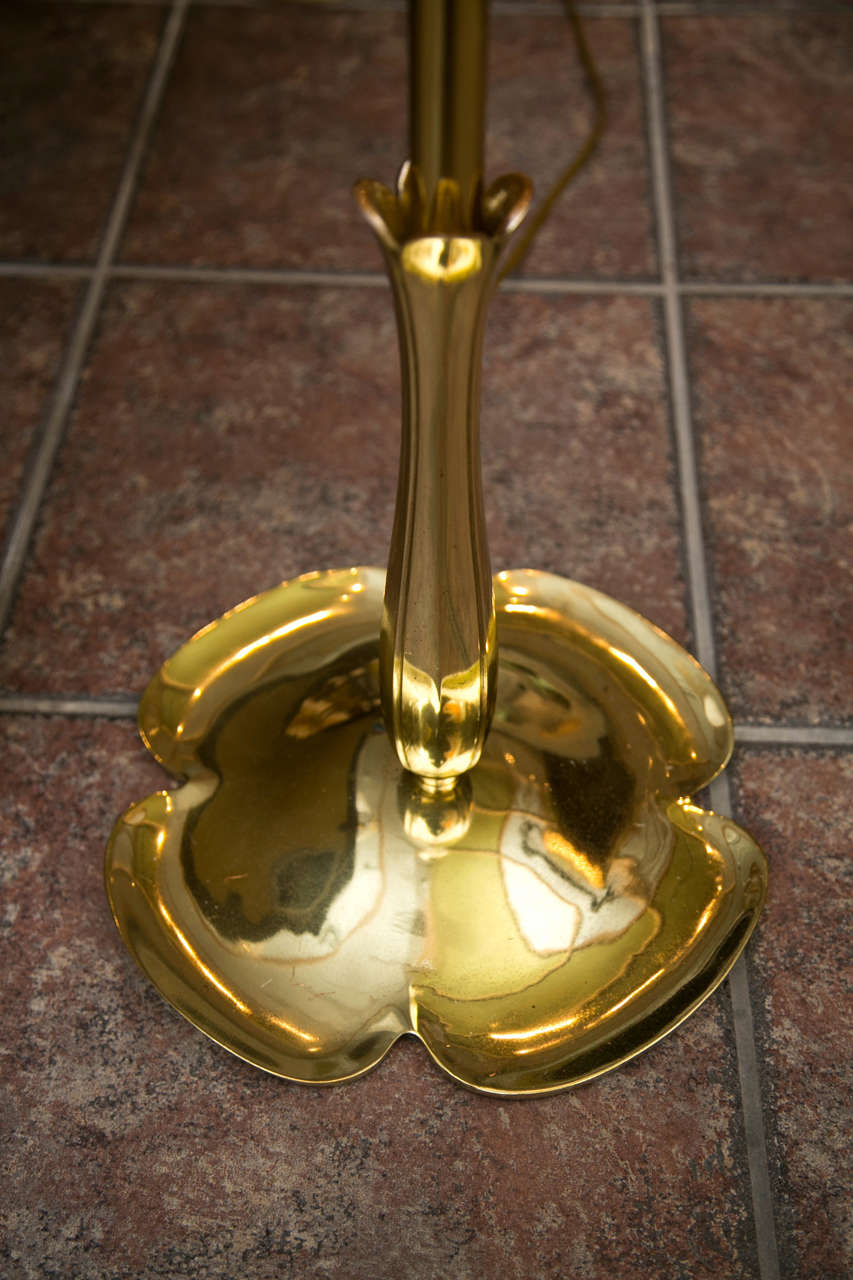Ricardo Scarpa Brass Floor Lamp In Good Condition For Sale In Mt. Kisco, NY