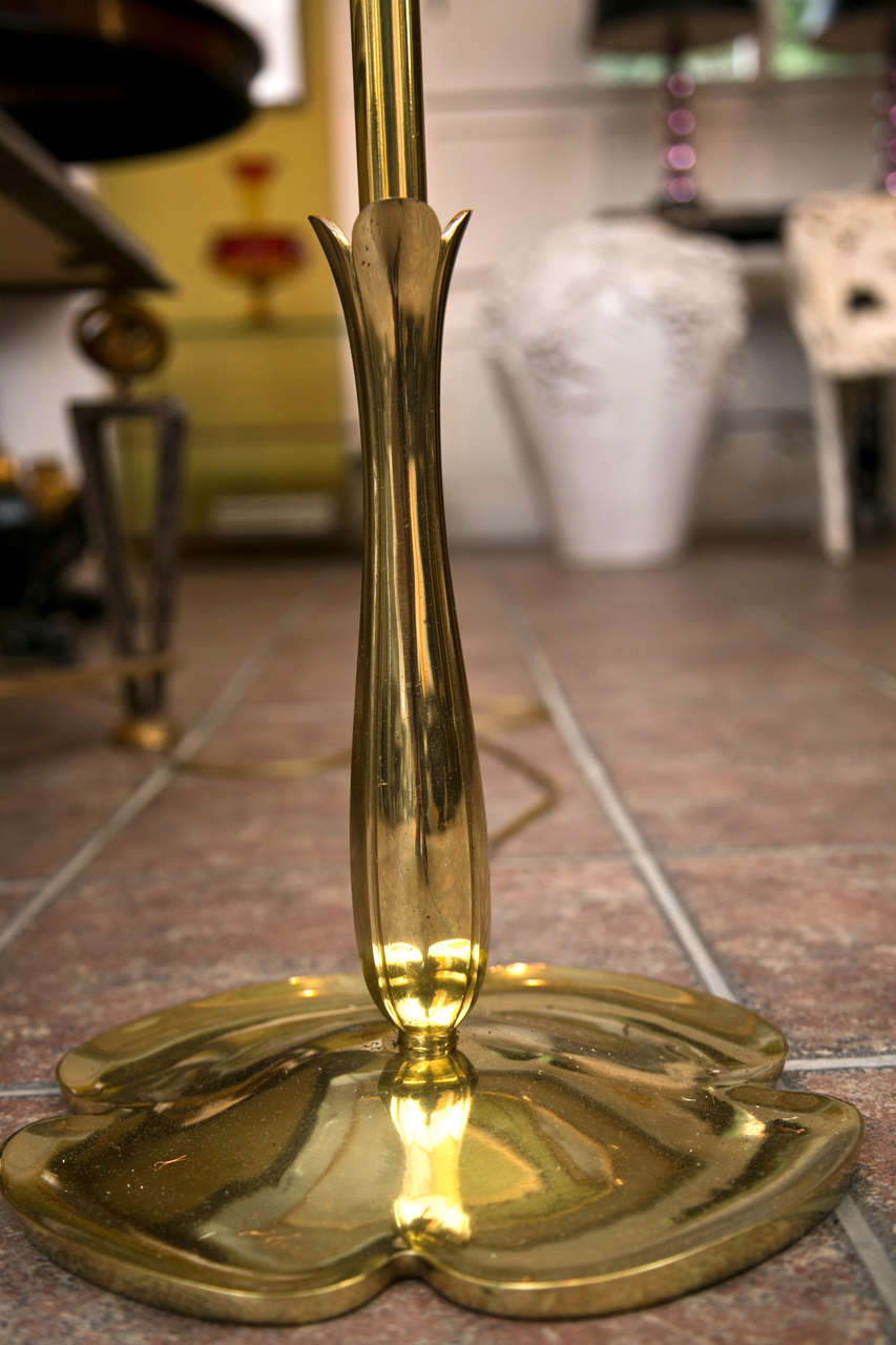 Mid-20th Century Ricardo Scarpa Brass Floor Lamp For Sale
