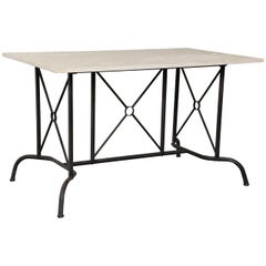 20th Century Patinated Steel Console