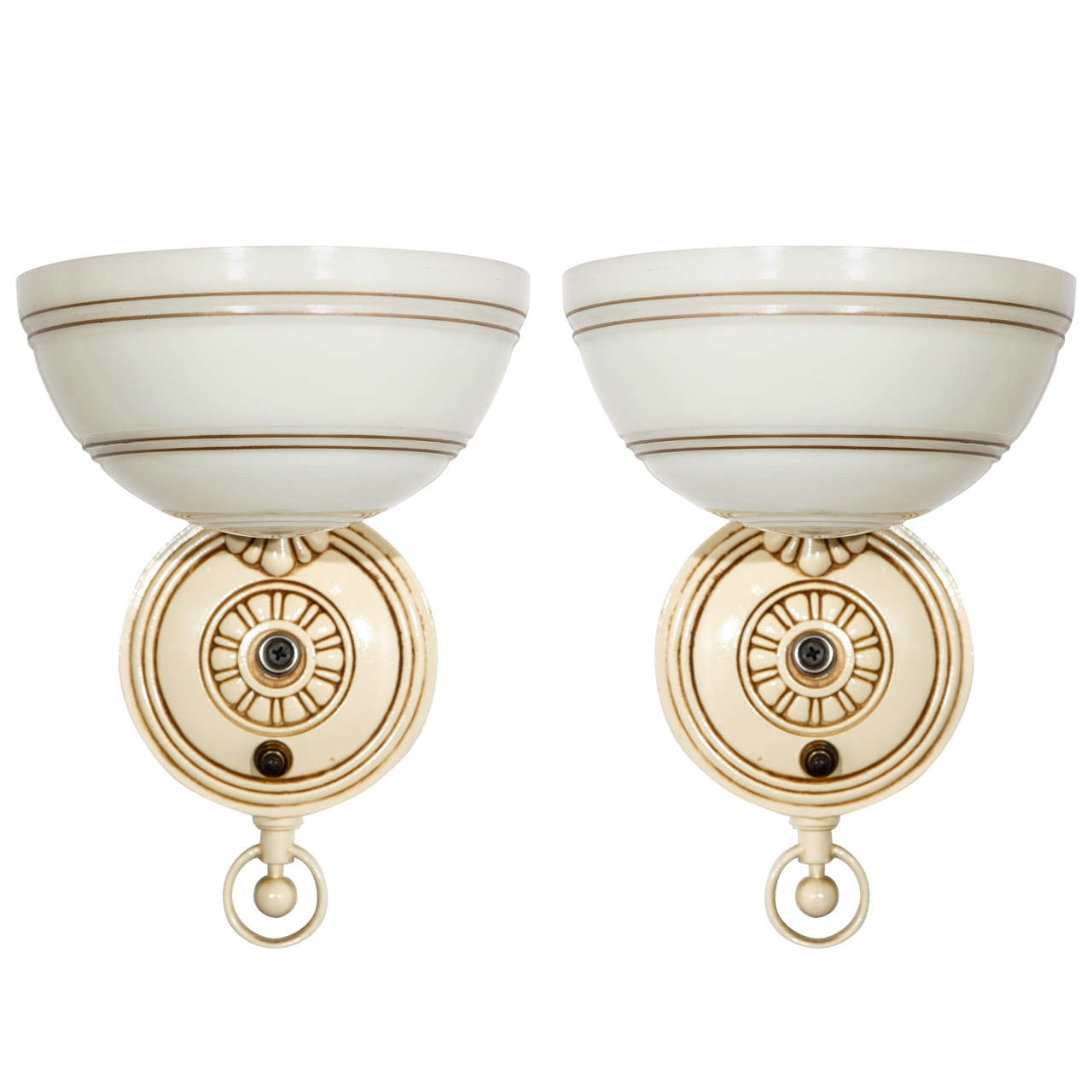 Pair of Deco Sconces by Markel