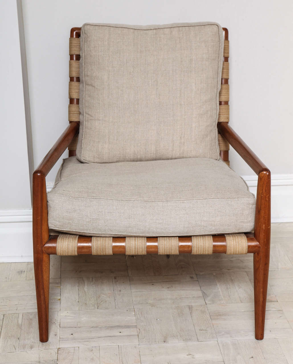 Pair of 20th C. Armchairs and Ottoman by TH Robsjohn-Gibbings 2