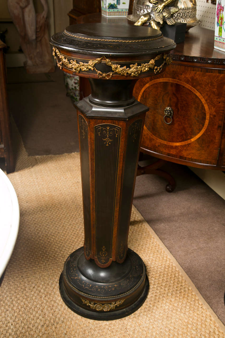 19th Century Pair Victorian Wooden Pedestals