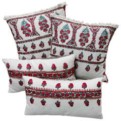 Vintage Embroidered Moroccan Pillows.