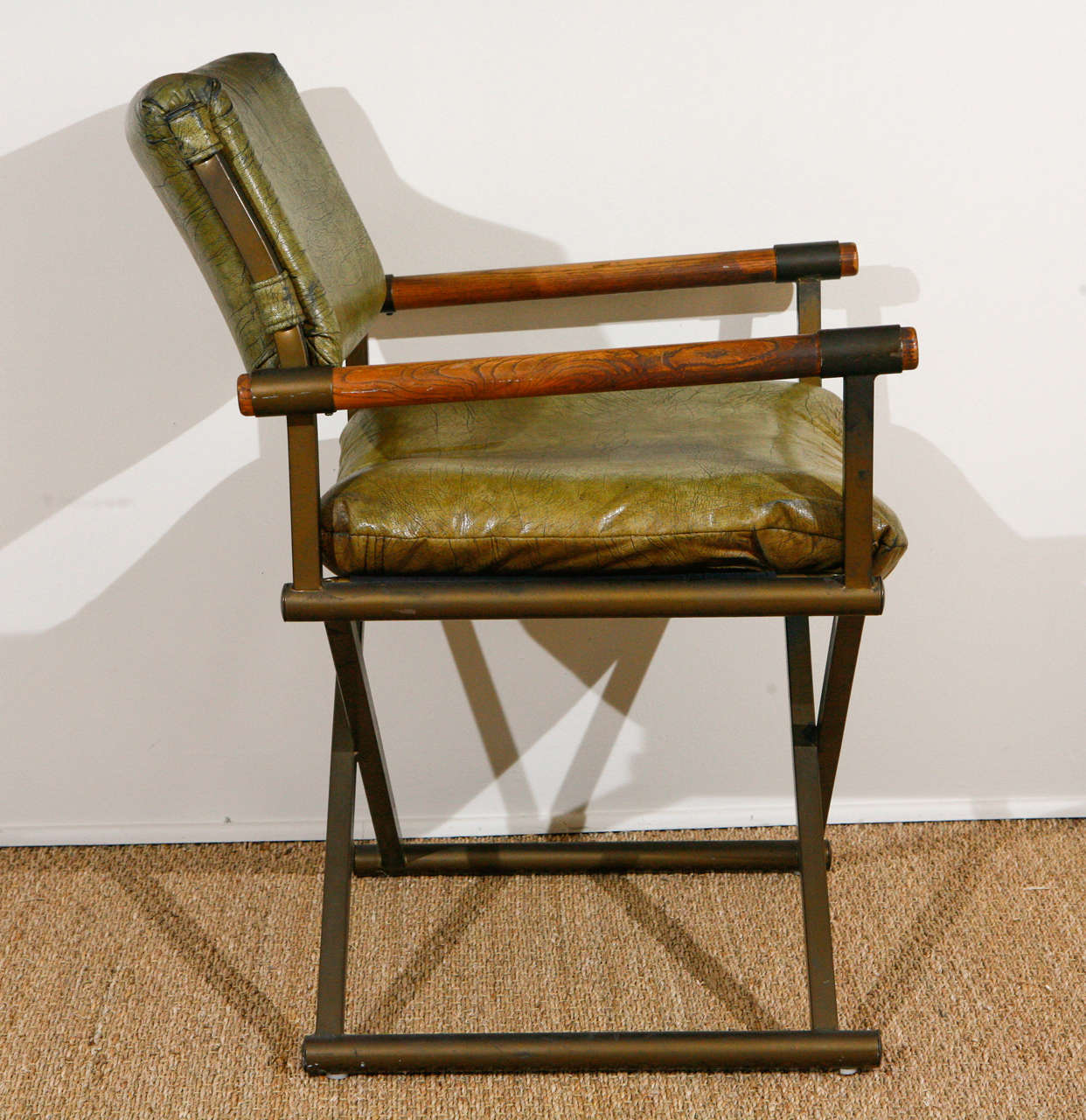 20th Century Campaign Chairs in the style of Cleo Baldon