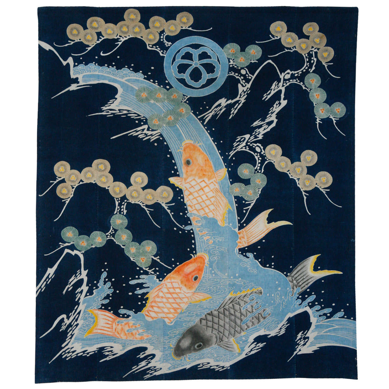 Antique Japanese Tsutsugaki Futon Cover at 1stDibs