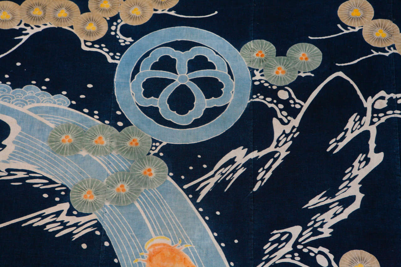 Antique Japanese Tsutsugaki Futon Cover at 1stDibs