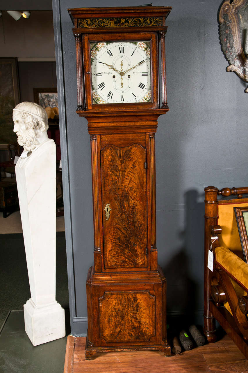 English 18th Century Long Case Clock For Sale 4