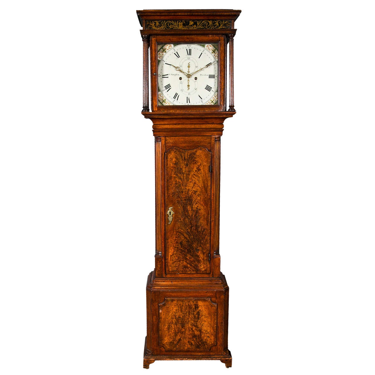 English 18th Century Long Case Clock For Sale