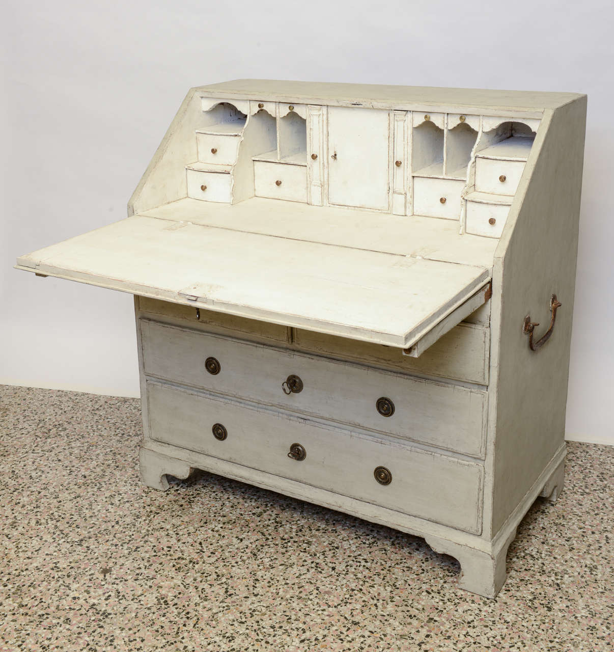 antique white writing desk