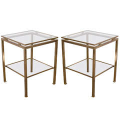 Pair of Mid Century Tables by Guy Lefevre for Maison Jansen