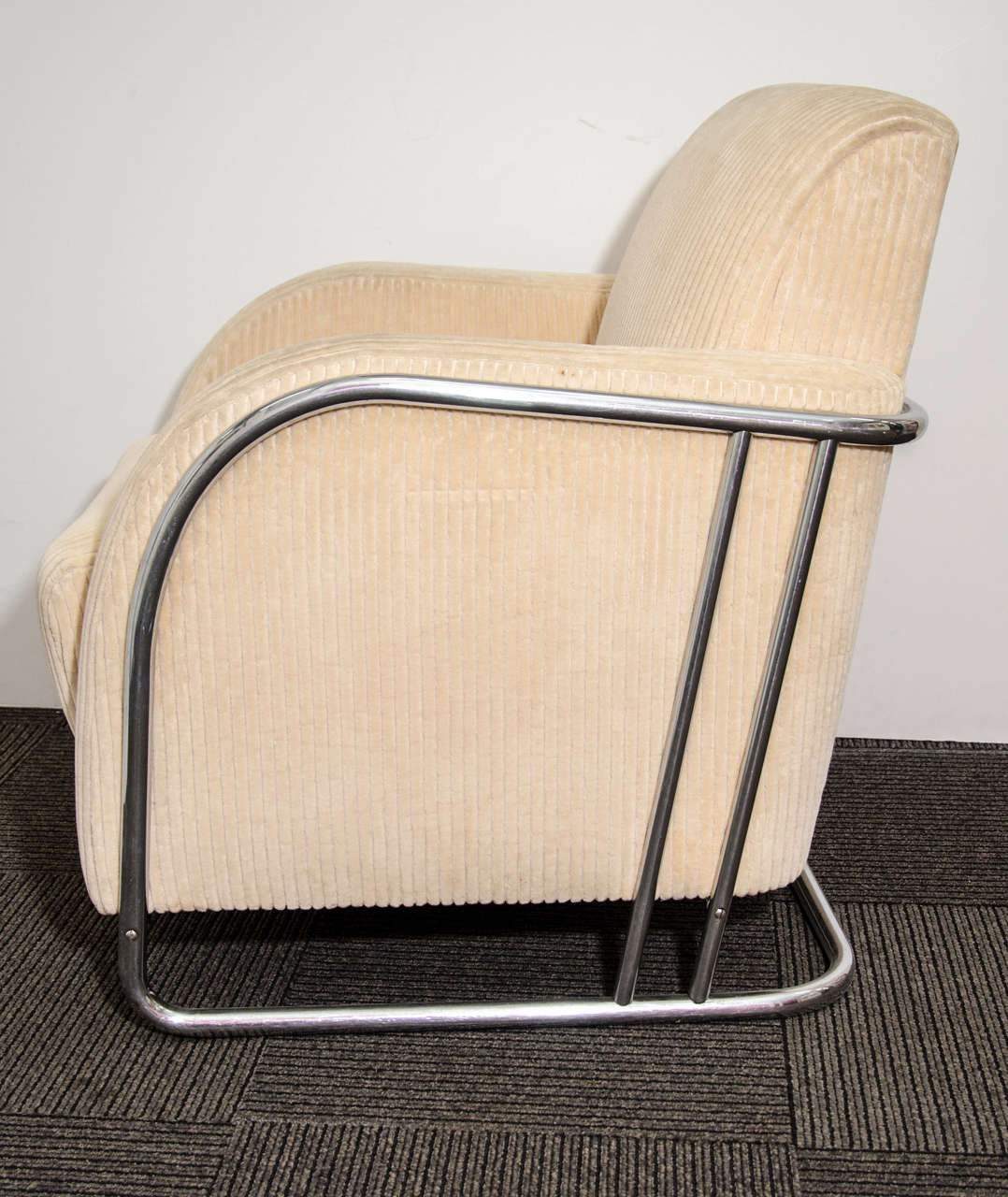 Single Art Deco Club Chair by Wolfgang Hoffmann In Good Condition In New York, NY