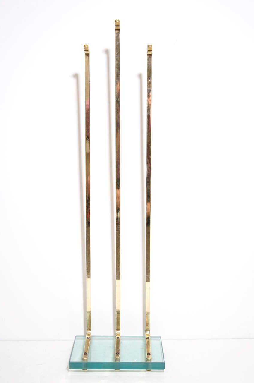 Set of Mid Century Fire Tools Attributed to Fontana Arte In Good Condition In Astoria, NY