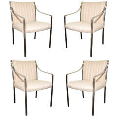 Vintage Set of Four Mid Century Dining Chairs by Stow Davis