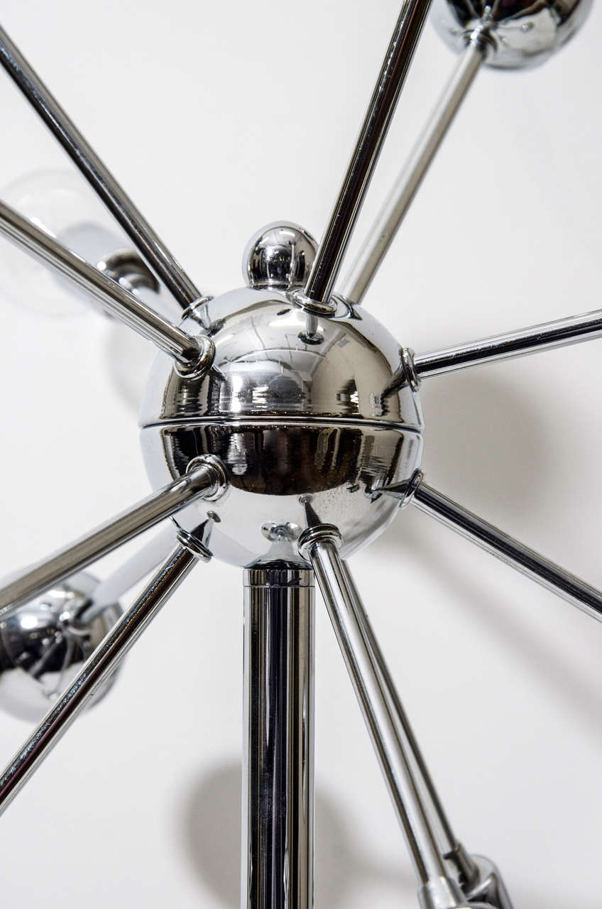 Midcentury Chrome Sputnik Table Lamp at 1stdibs Midcentury Chrome Sputnik Table Lamp at 1stdibs