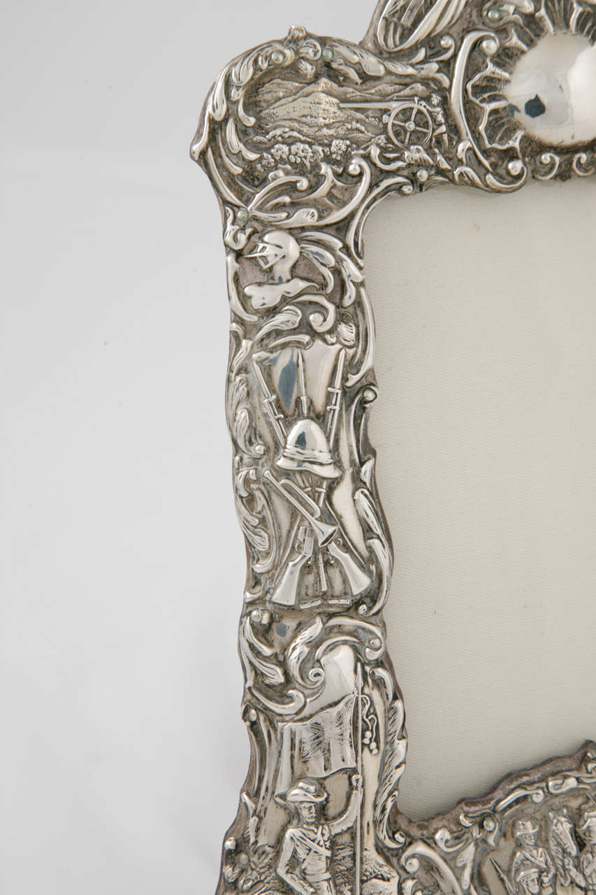 antique solid silver photo frames