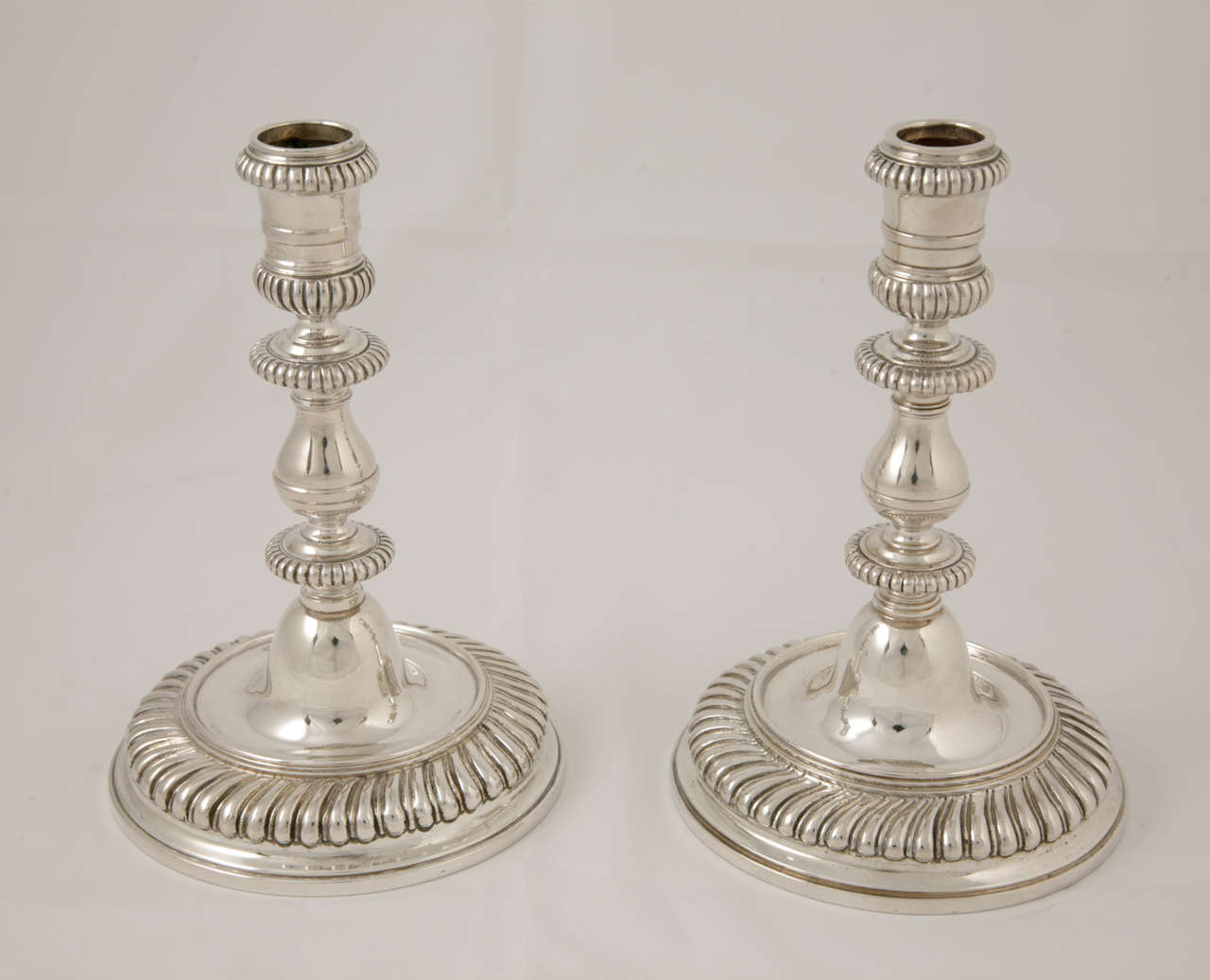 Pair of Sterling Silver Candlesticks For Sale 2