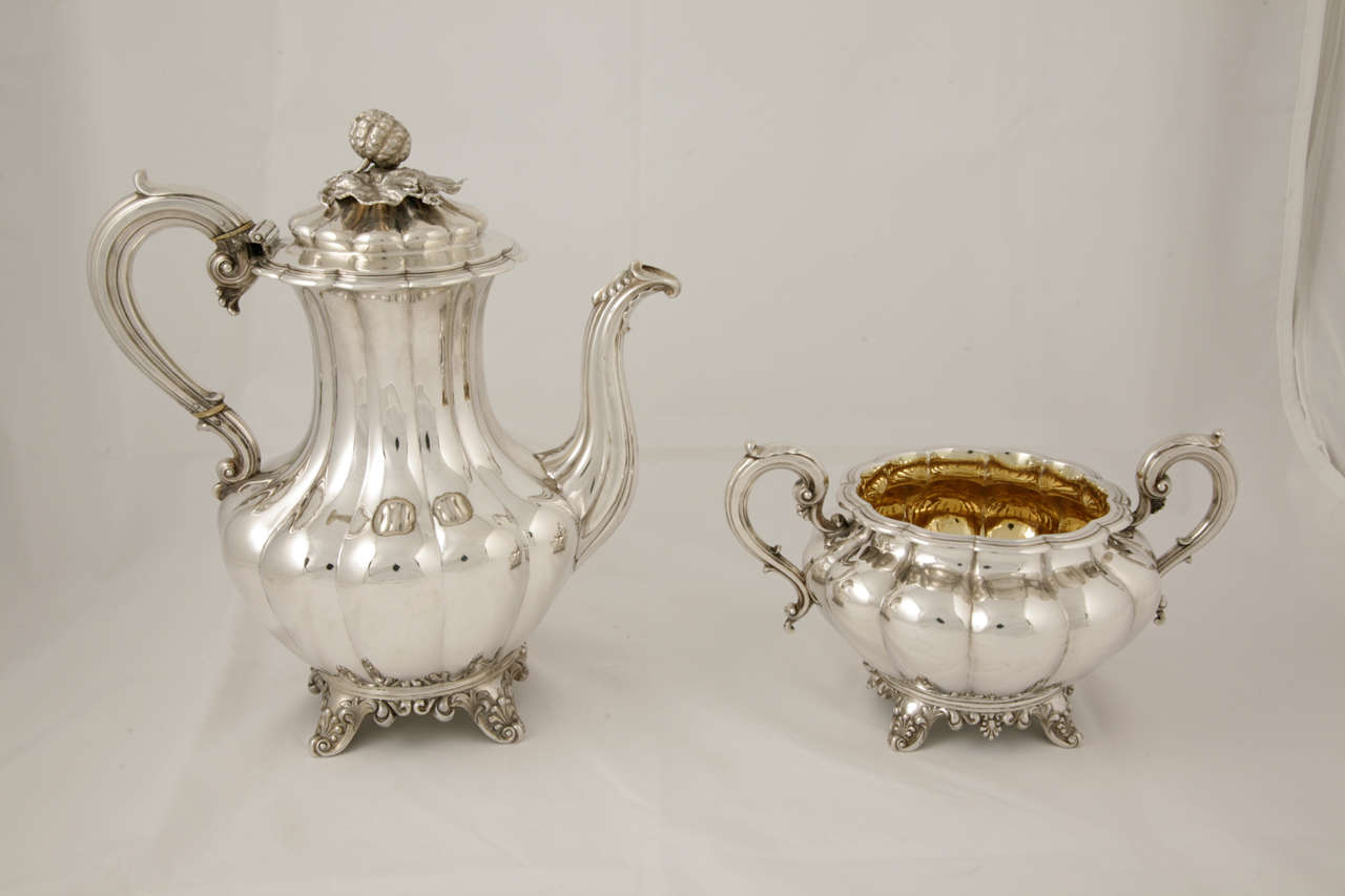 Antique Victorian Silver Tea & Coffee Service 5
