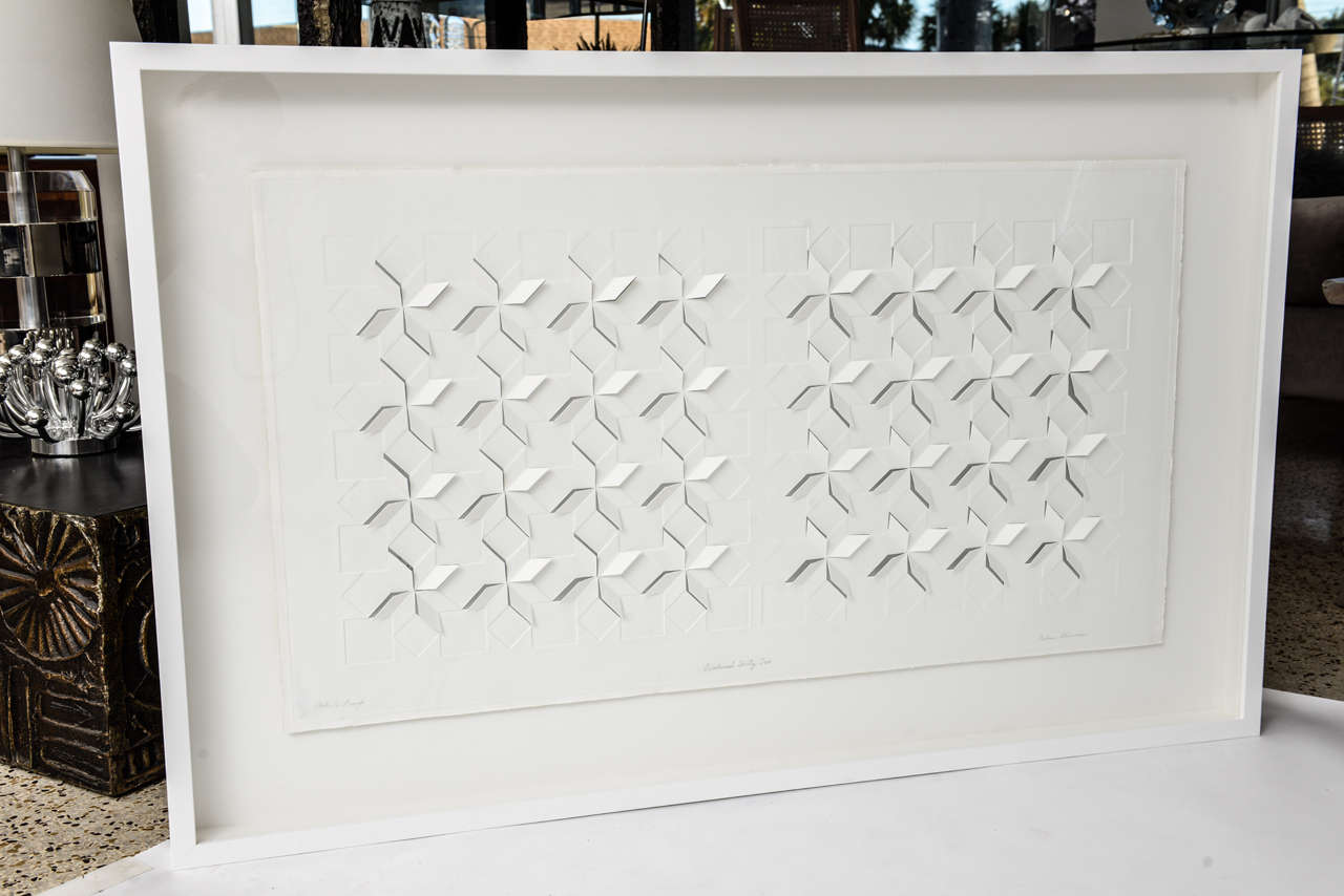 "Directional Thirty-Two" Cut-Paper Wall Sculpture