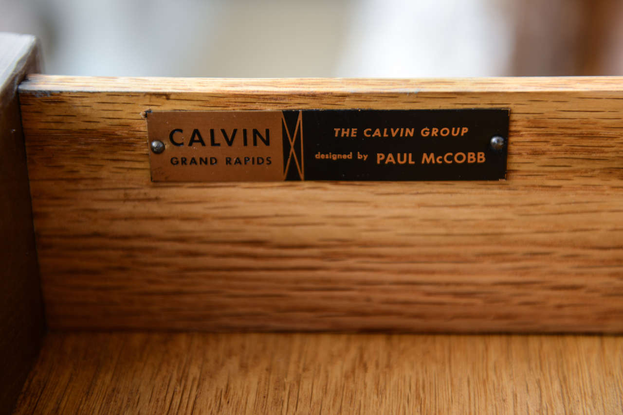 American Paul McCobb Dresser for Calvin in Grey Bleached Walnut