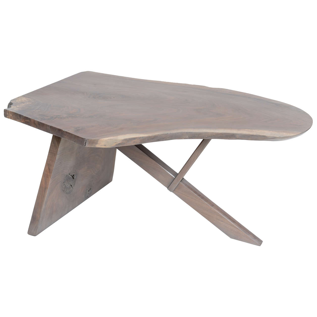 Free-Edge Coffee Table in the Manner of Nakashima