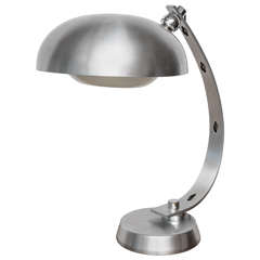 40's Italian Spun Aluminum Desk Lamp