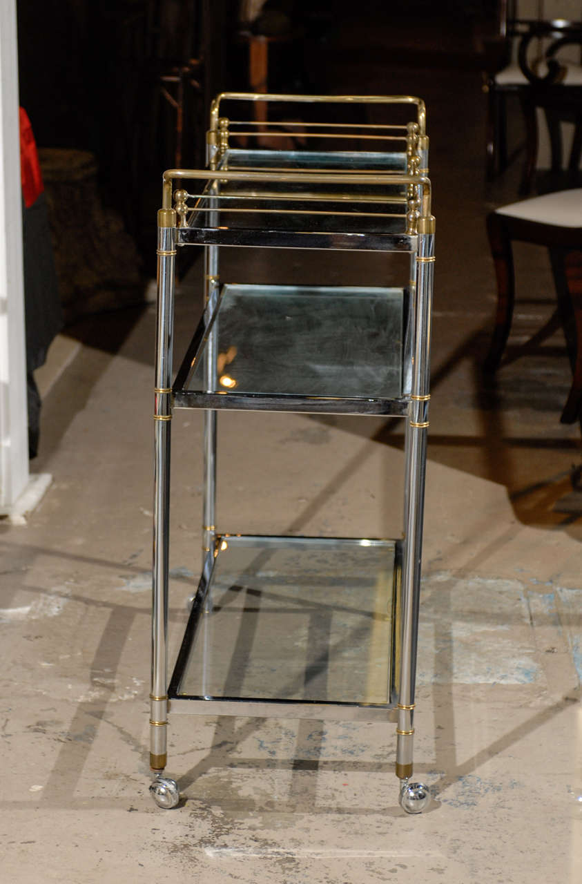 Exceptionally Tall Bar Cart In Excellent Condition In Atlanta, GA