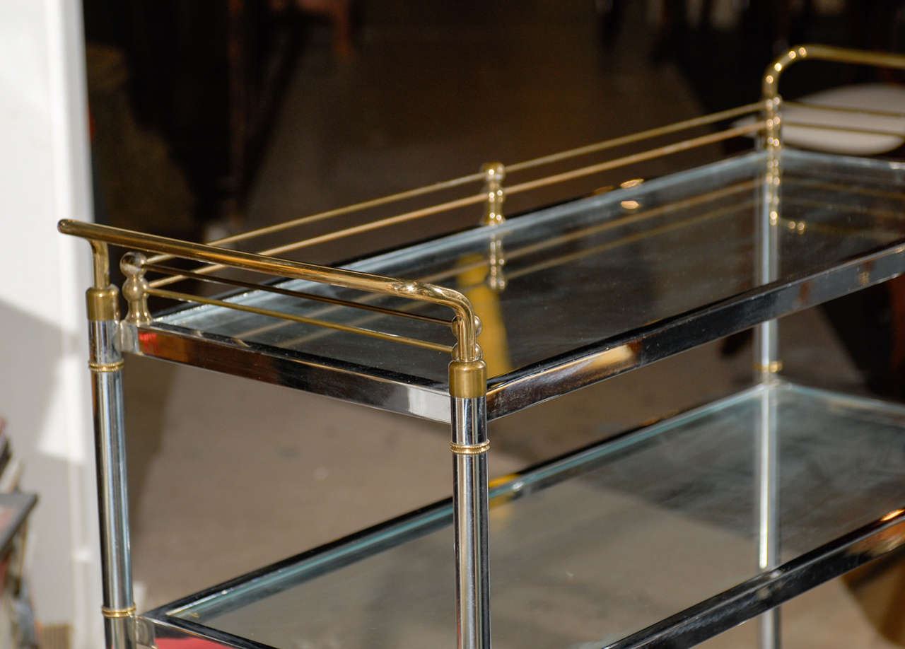 Exceptionally Tall Bar Cart at 1stDibs