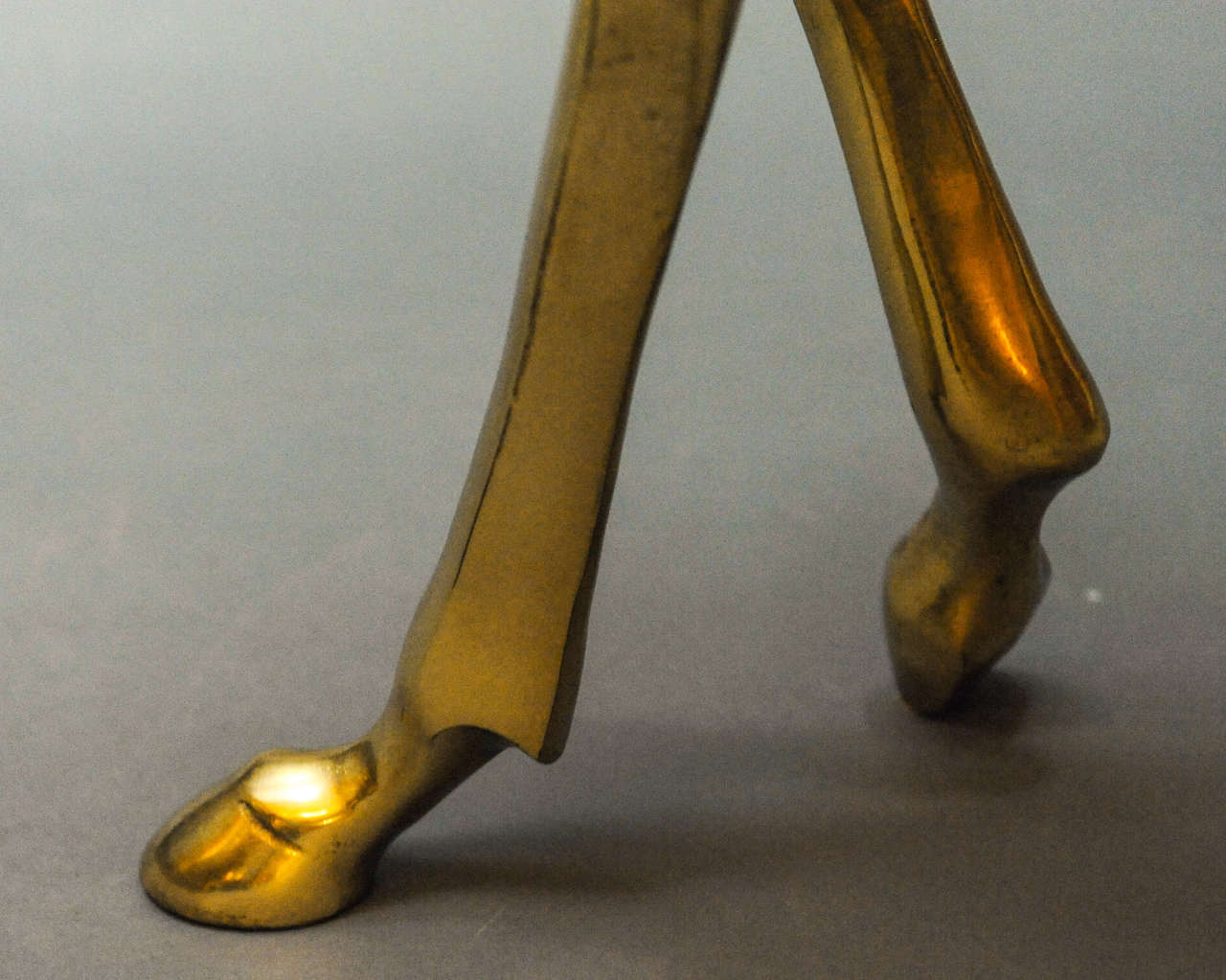 Mid-20th Century Huge real life size Gold Plated Sculpture of a Deer