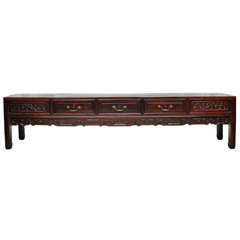 Antique Chinese Blackwood Low Table, Canton, Circa 1820