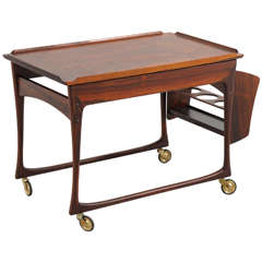 Dyrlund Rosewood Bar Cart, Tea Table