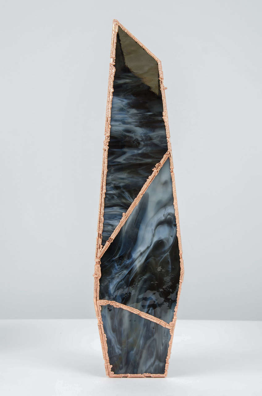 OverNight Vases, Unique Glass and Copper Mixed Colored Vases by Odd