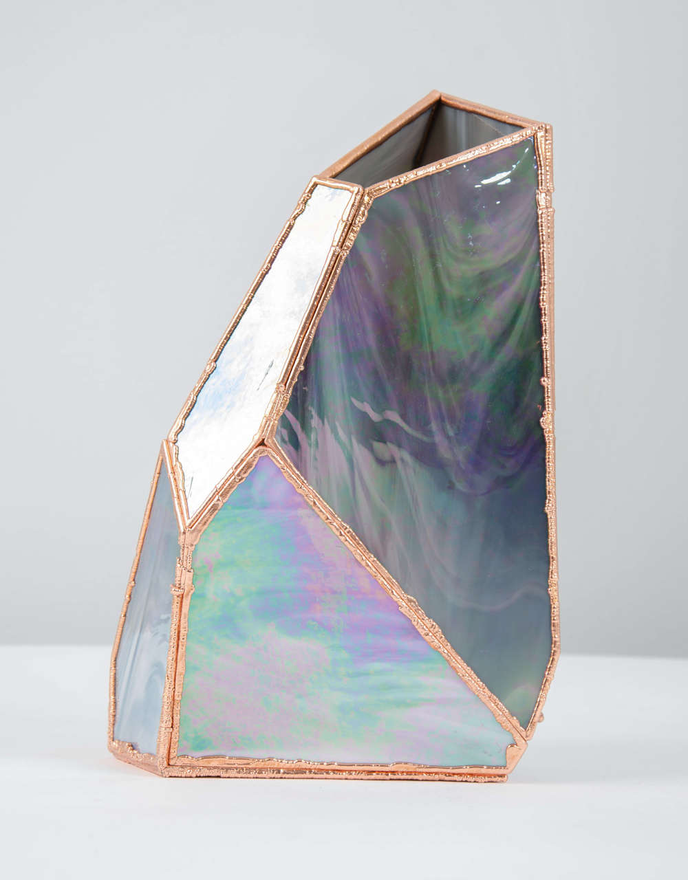 OverNight Vases, Unique Glass and Copper Mixed Colored Vases by Odd