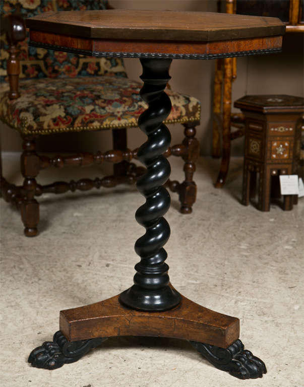 Antique English Mahogany Octagonal Table