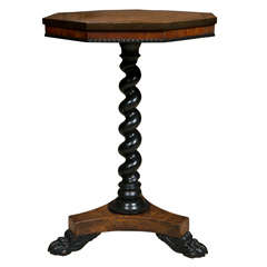 Antique English Mahogany Octagonal Table