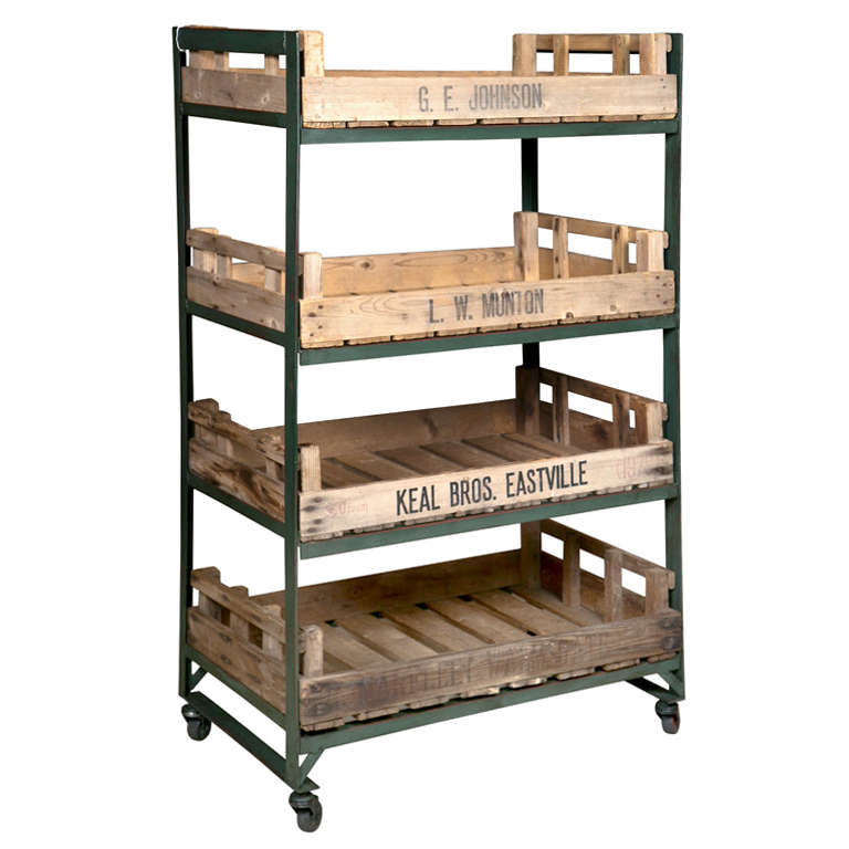 English Metal "Work in Progress" Trolley (Reduced from $1, 500)