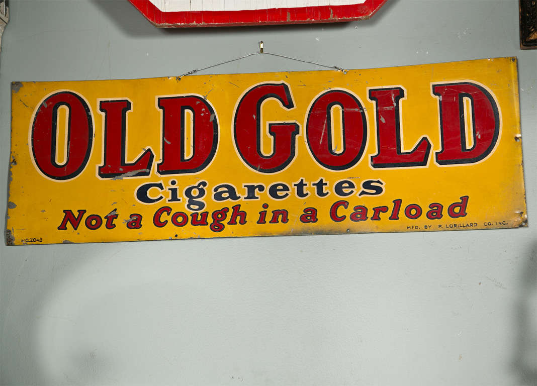 old gold cigarette sign